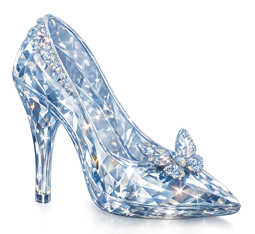 Zapatilla de cristal